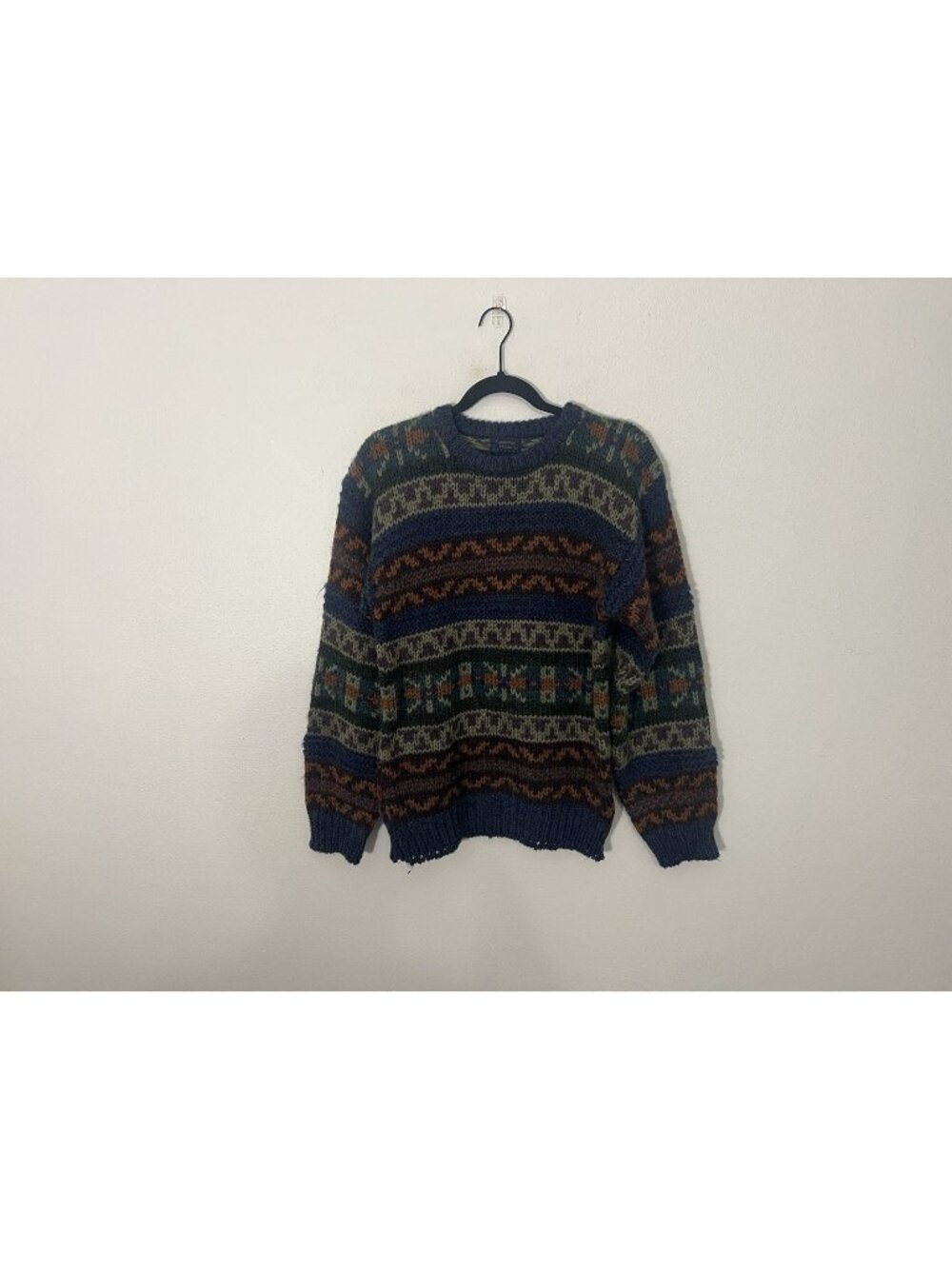 Vintage Cambridge Classics Mervyns Sweater Men’s Size Small Geometric Colorful